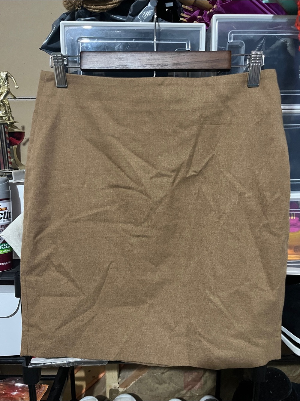 Classic Brown Women's Pencil Skirt